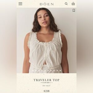 Doen Alana Top in Salt